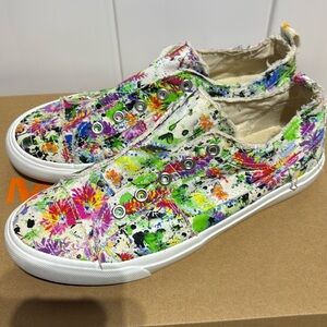 Corkys distressed slip on sneakers